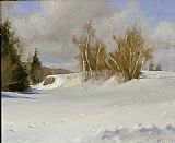 Jacob Collins Tracks in Snow painting